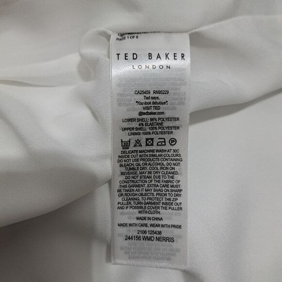 Ted Baker London Nerris Jamboree Floral Print Twist Detail Midi Dress Sz 12 NWT - Picture 10 of 17